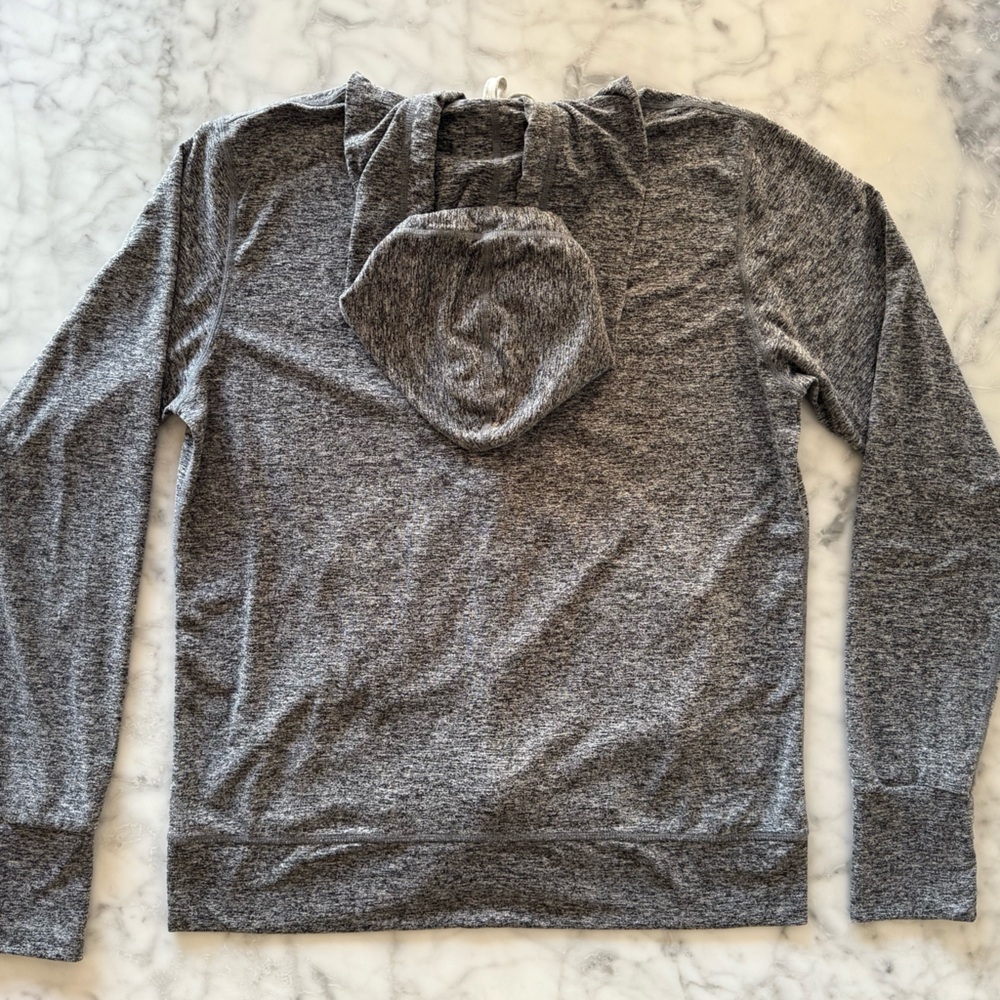 Vuori Halo Zip-Up Hoodie Heather Grey - Picture 3 of 7